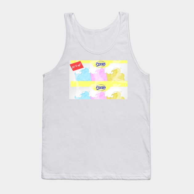 Half Off Peeps Tank Top by kelsmister